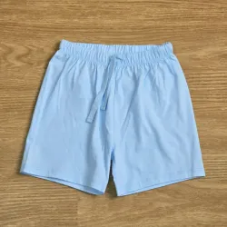 Short de punto azul