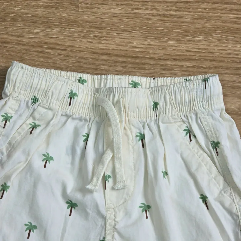 Short con cordón Beige con Palmas