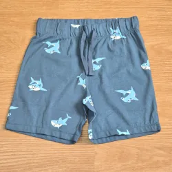 Short con cordón gris de Tiburones