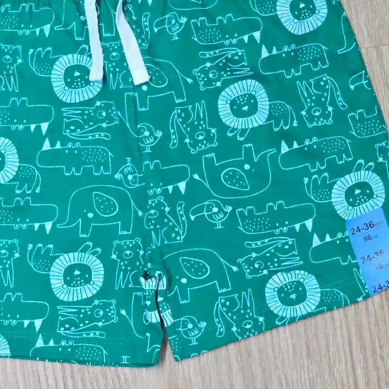Short de Animales color Verde