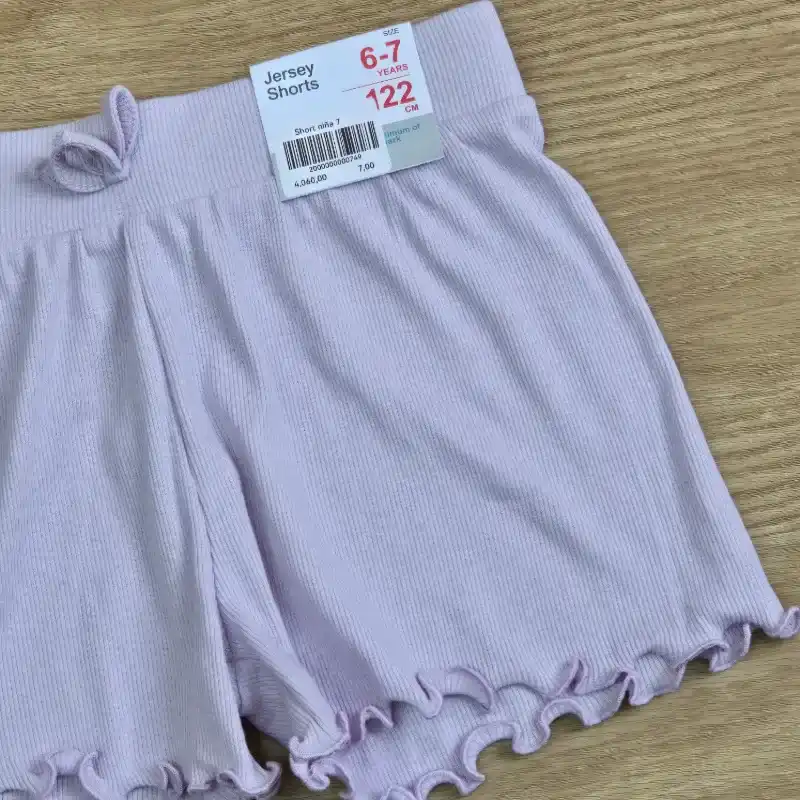 Short de Canalé color Morado