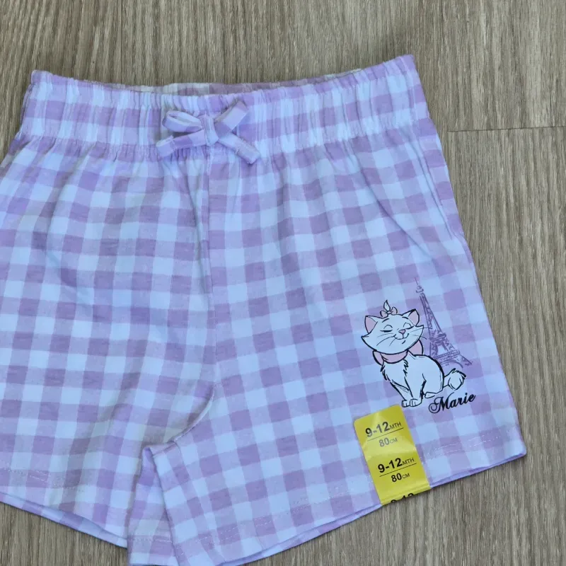 Short de Cuadros Morados de la Gatita Marie