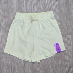 Short de felpa amarillo básico