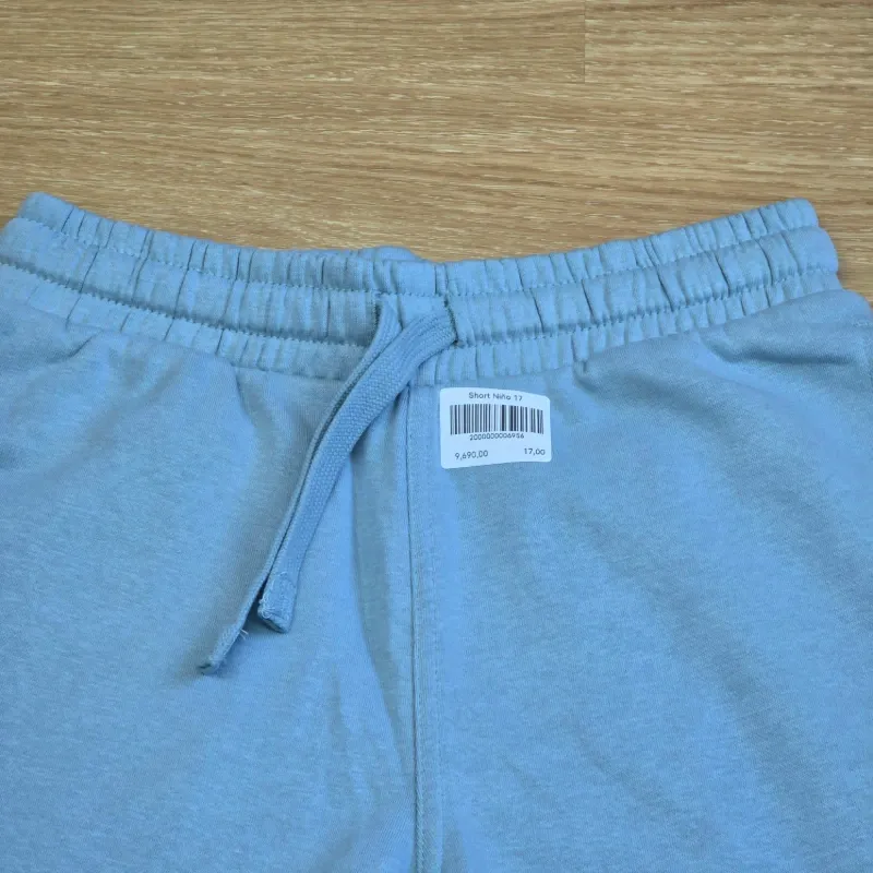Short de Felpa Azul