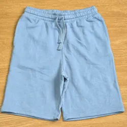 Short de felpa azul