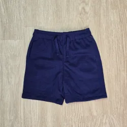 Short De Felpa Azul