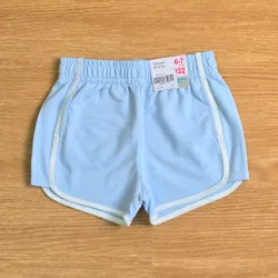 Short de felpa color azul cielo deportivo