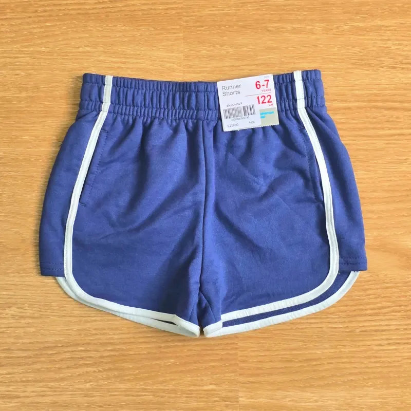 Short de felpa color azul deportivo