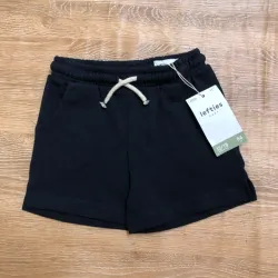 Short de felpa color negro 