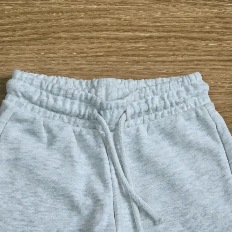 Short de felpa gris Jaspeado