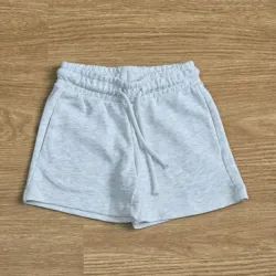 Short de felpa gris Jaspeado