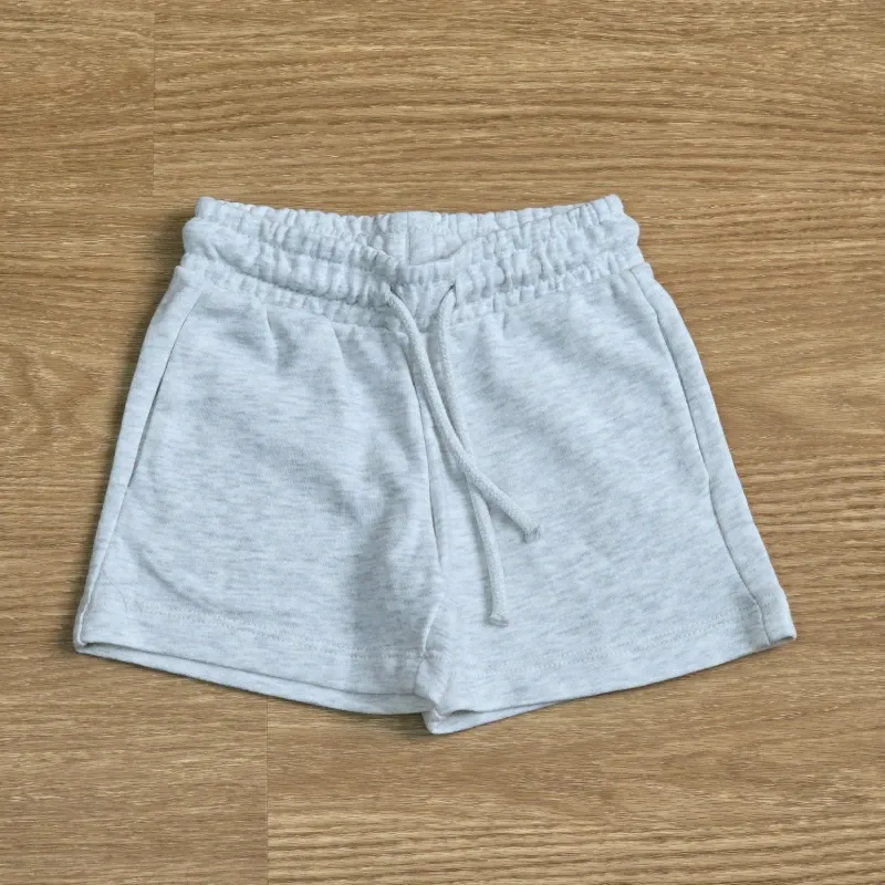 Short de felpa gris Jaspeado