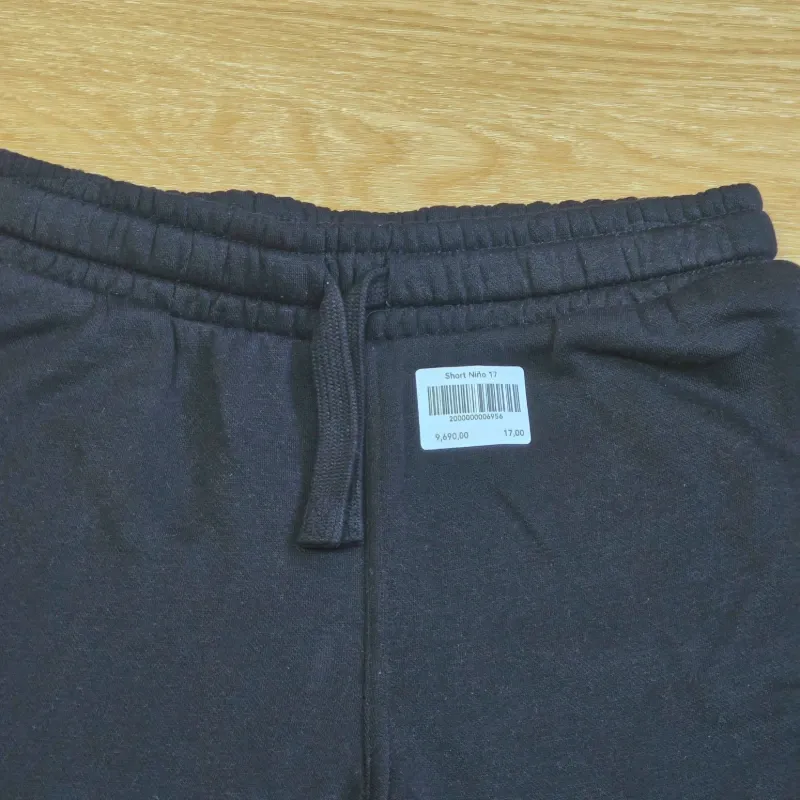 Short de Felpa Negro