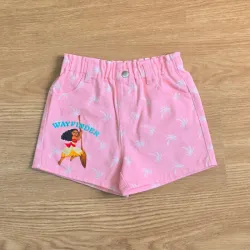 Short de mezclilla color rosa de Moana
