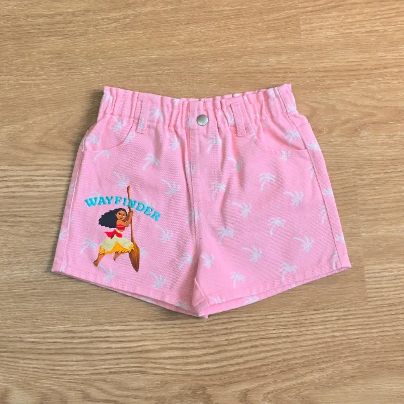 Short de mezclilla color rosa de Moana