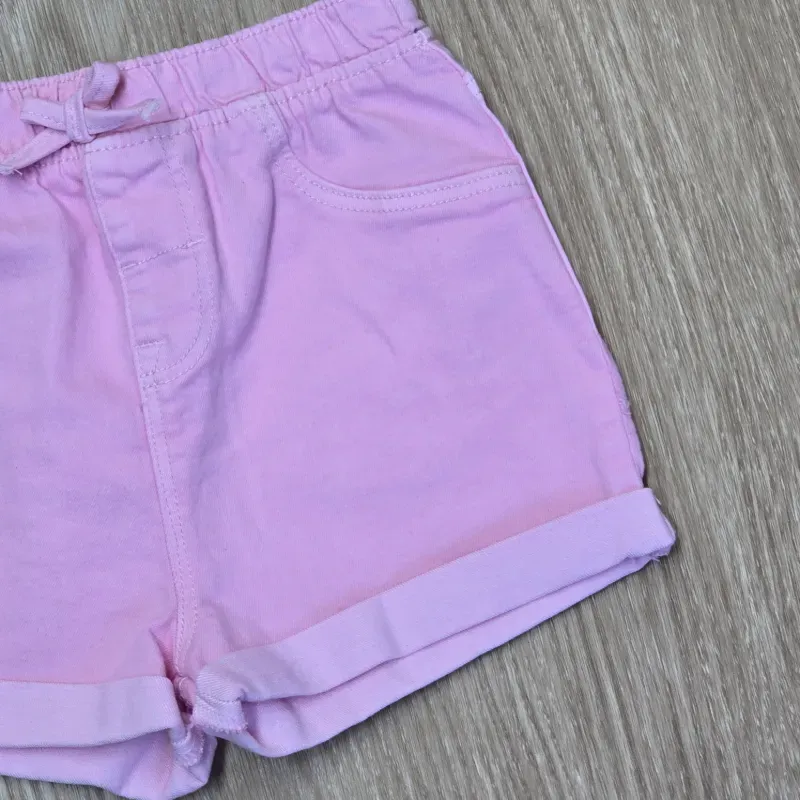 Short de mezclilla color rosa