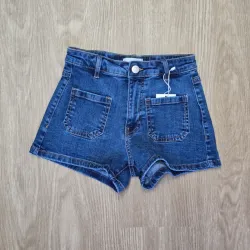 Short de mezclilla con bolsillos delanteros