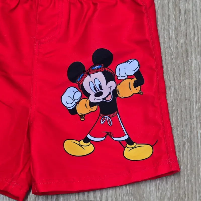 Short de Nailon color Rojo de Mickey