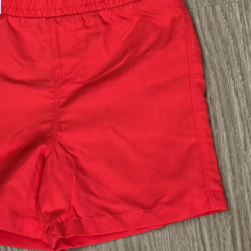 Short de Nailon color Rojo