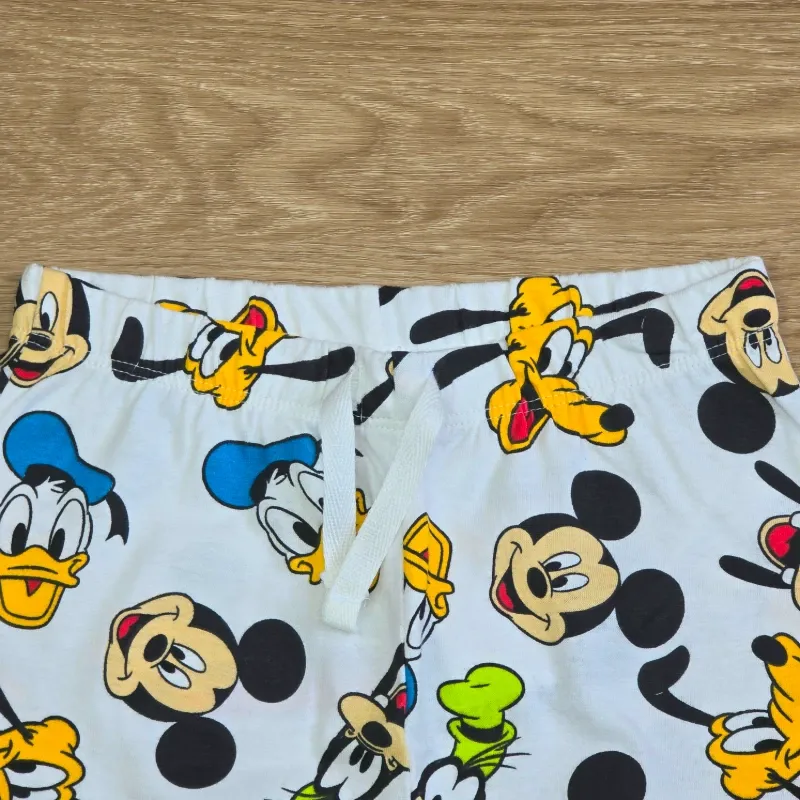 Short de tela blanco Mickey.