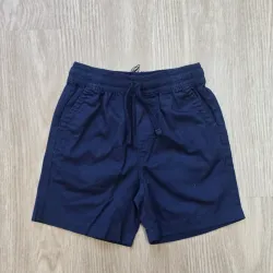 Short de Tela color azul marino
