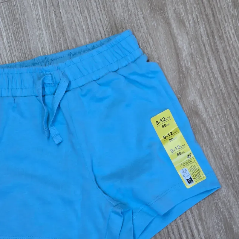 Short de Tela color azul