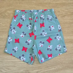 Short de Tela verde Mickey