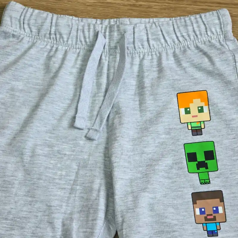 Short Minecraft gris