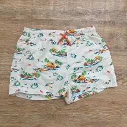Short playero con palmeras 