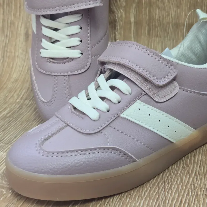 Tenis color Rosa con Franja blanca