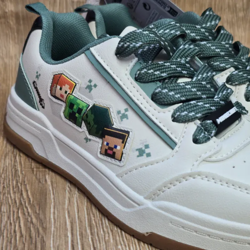 Tenis de Minecraft color Beich