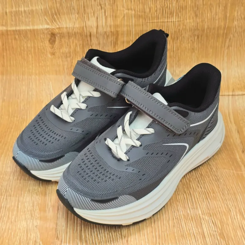 Tenis Deportivo Gris Suela Blanca