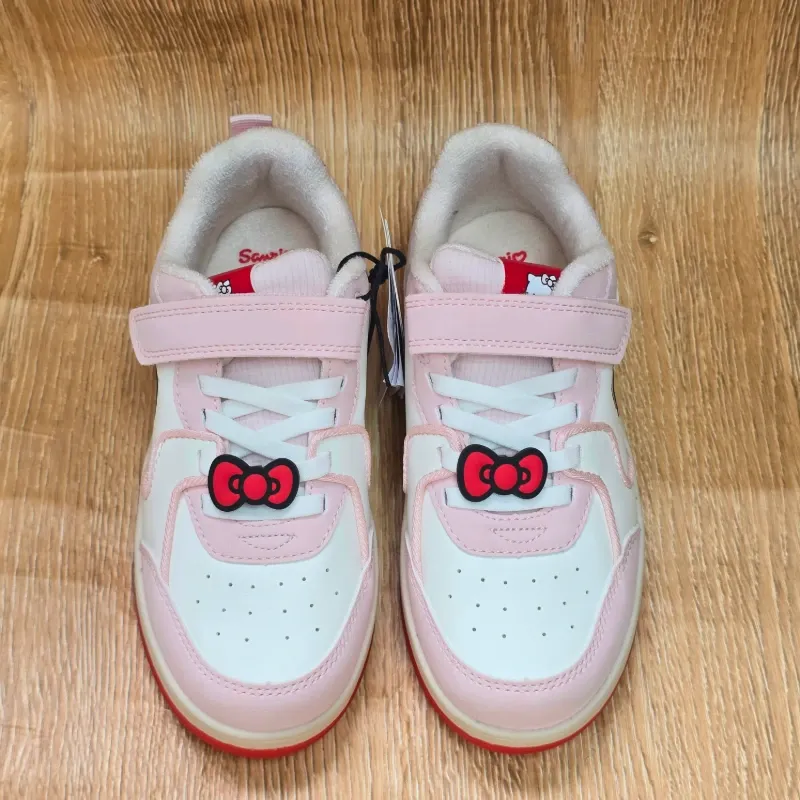 Tenis Kitty rosa y rojo