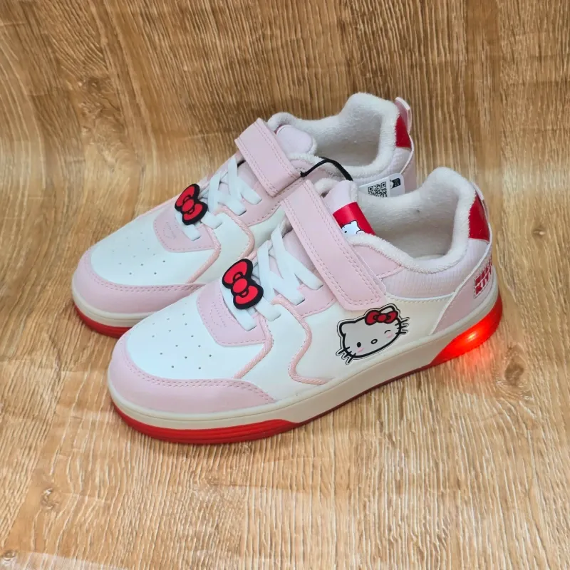 Tenis Kitty rosa y rojo