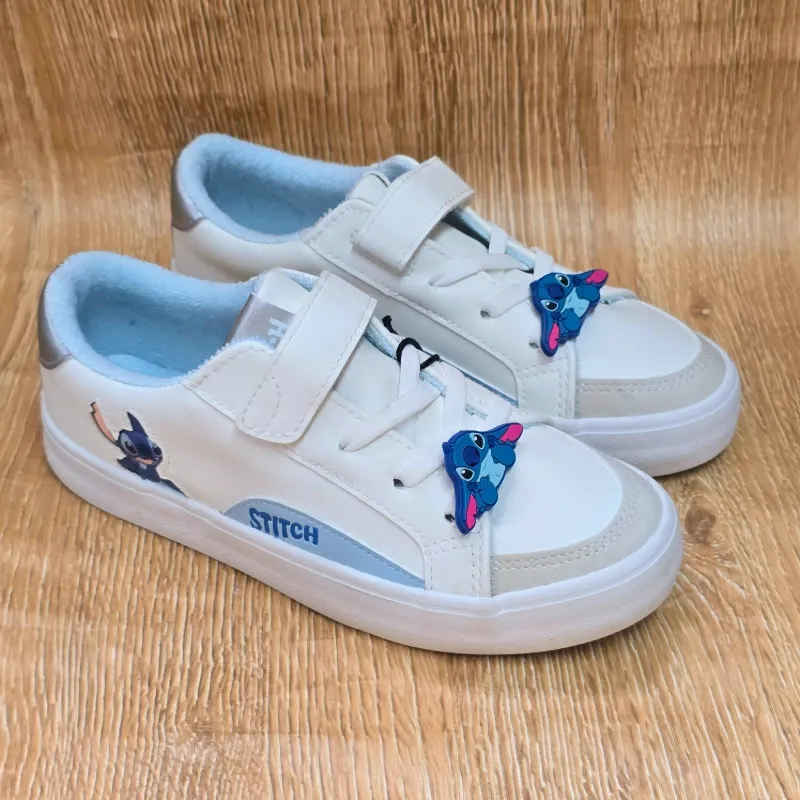 Tenis stitch blancos y azul
