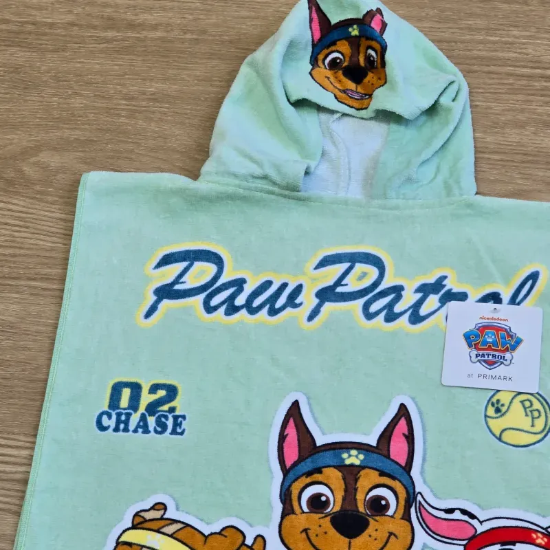 Toalla con Gorro de Paw Patrol