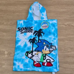 Toalla con gorro de Sonic