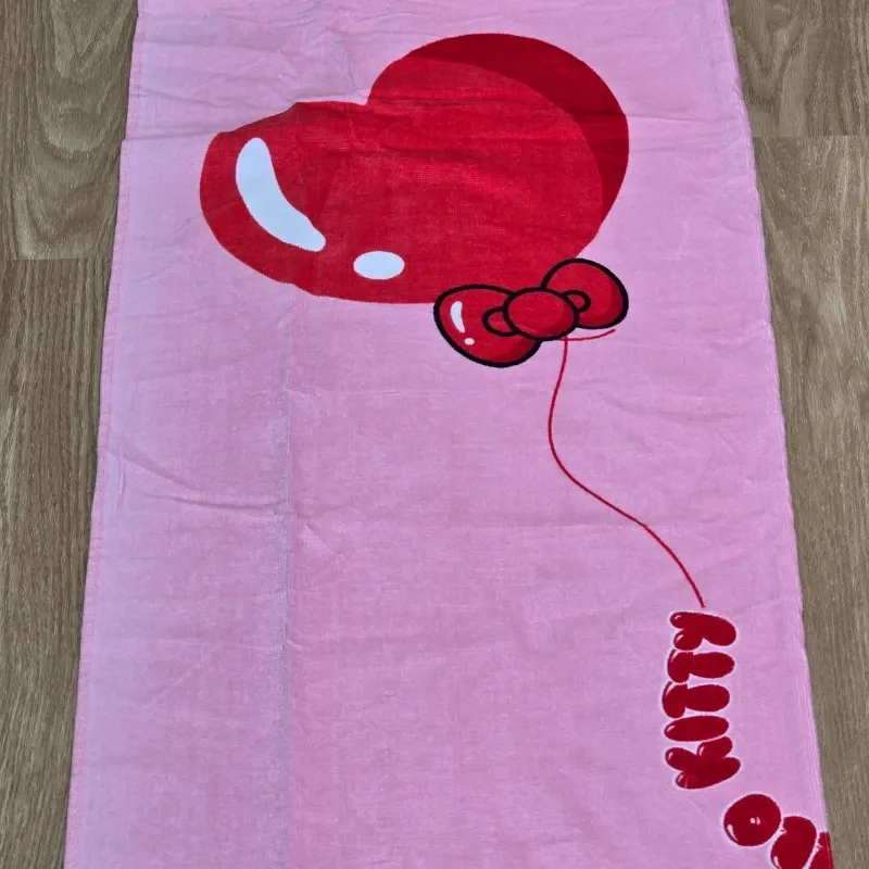 Toalla de Hello Kitty color rosa