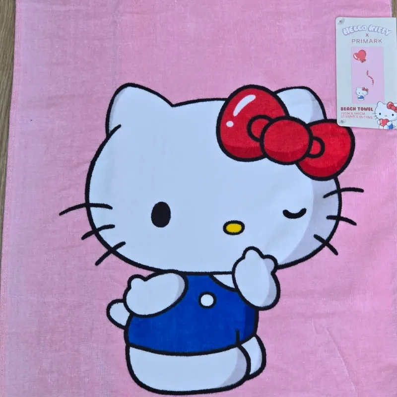 Toalla de Hello Kitty color rosa