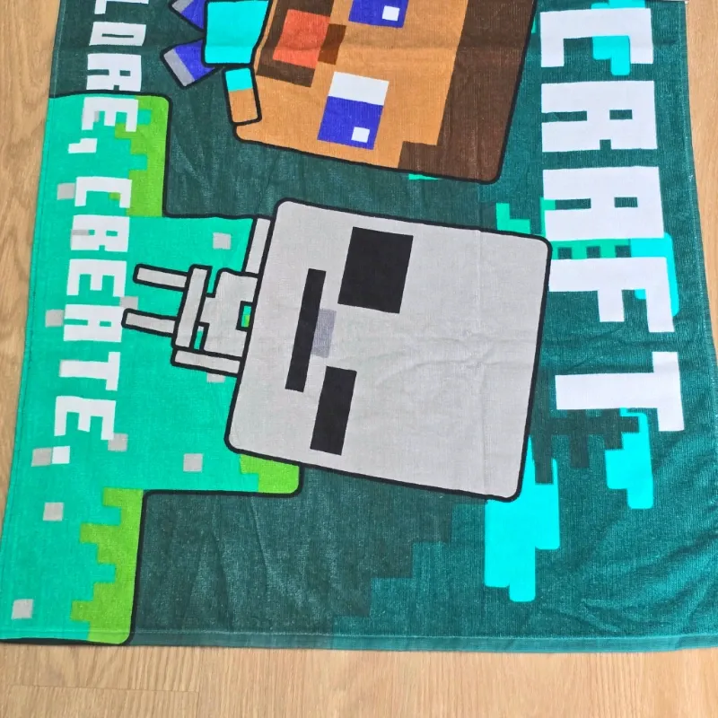 Toalla de Minecraft color verde