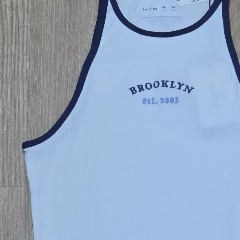 Top Estilo Camiseta azul Brooklyn