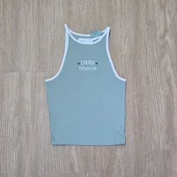 Top Estilo Camiseta London Vintage Club Verde