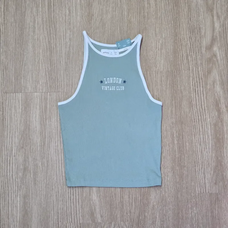 Top Estilo Camiseta London Vintage Club Verde