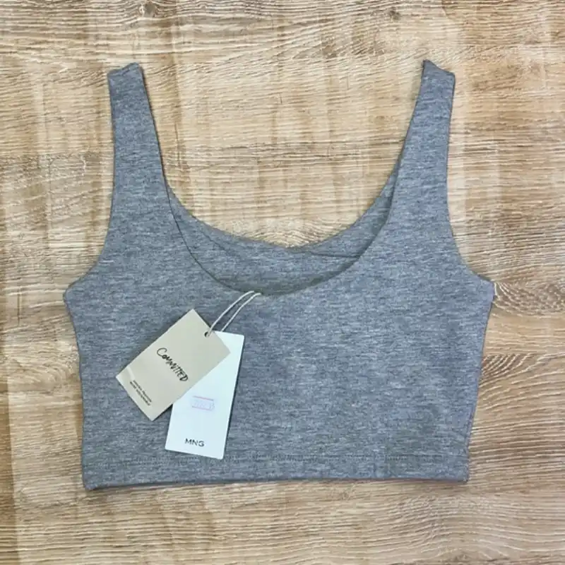 Top Mango color gris