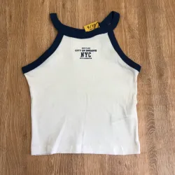 Top "NYC" color azul oscuro 