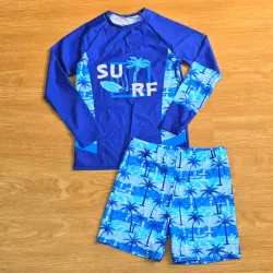 Traje de Baño Dos piezas azul Surf