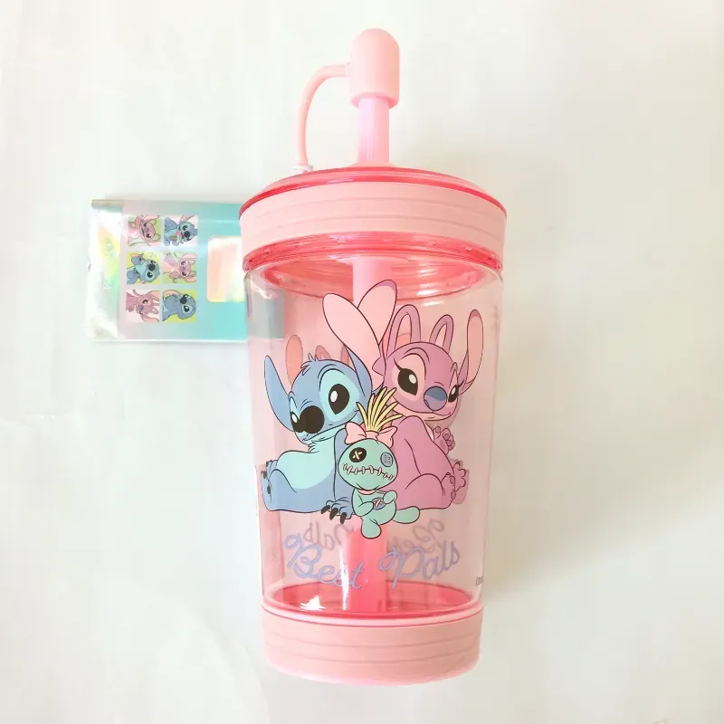 Vaso de Stitch color rosado