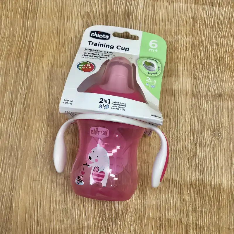 Vaso de transición color rosado 