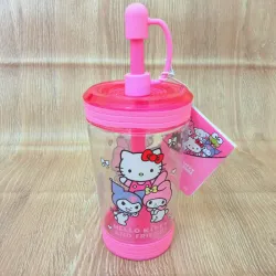 Vaso "Hello Kitty and Friends" color rosado 