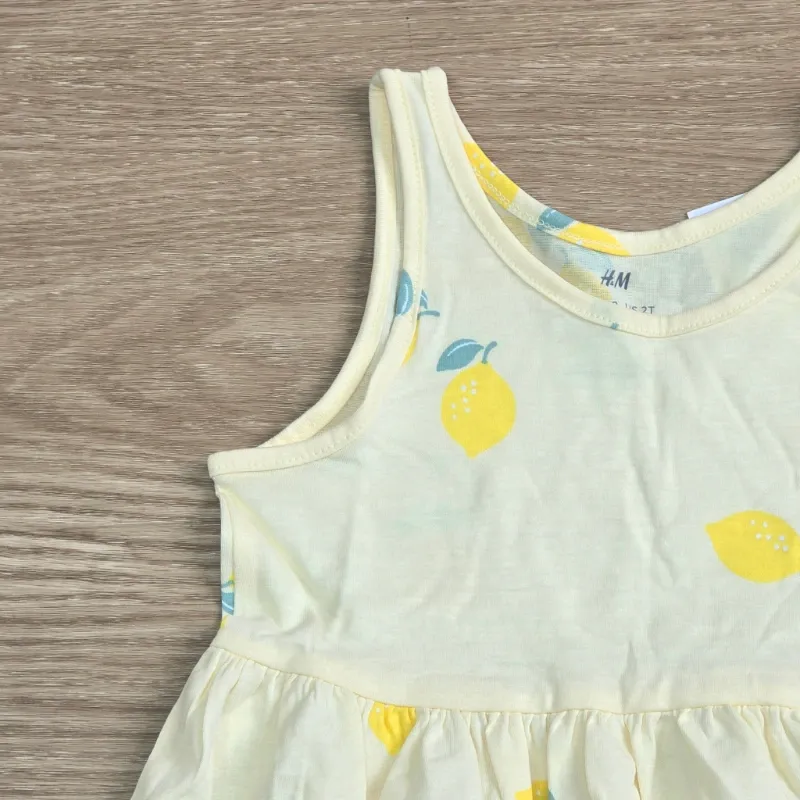 Vestido color amarillo con Limones